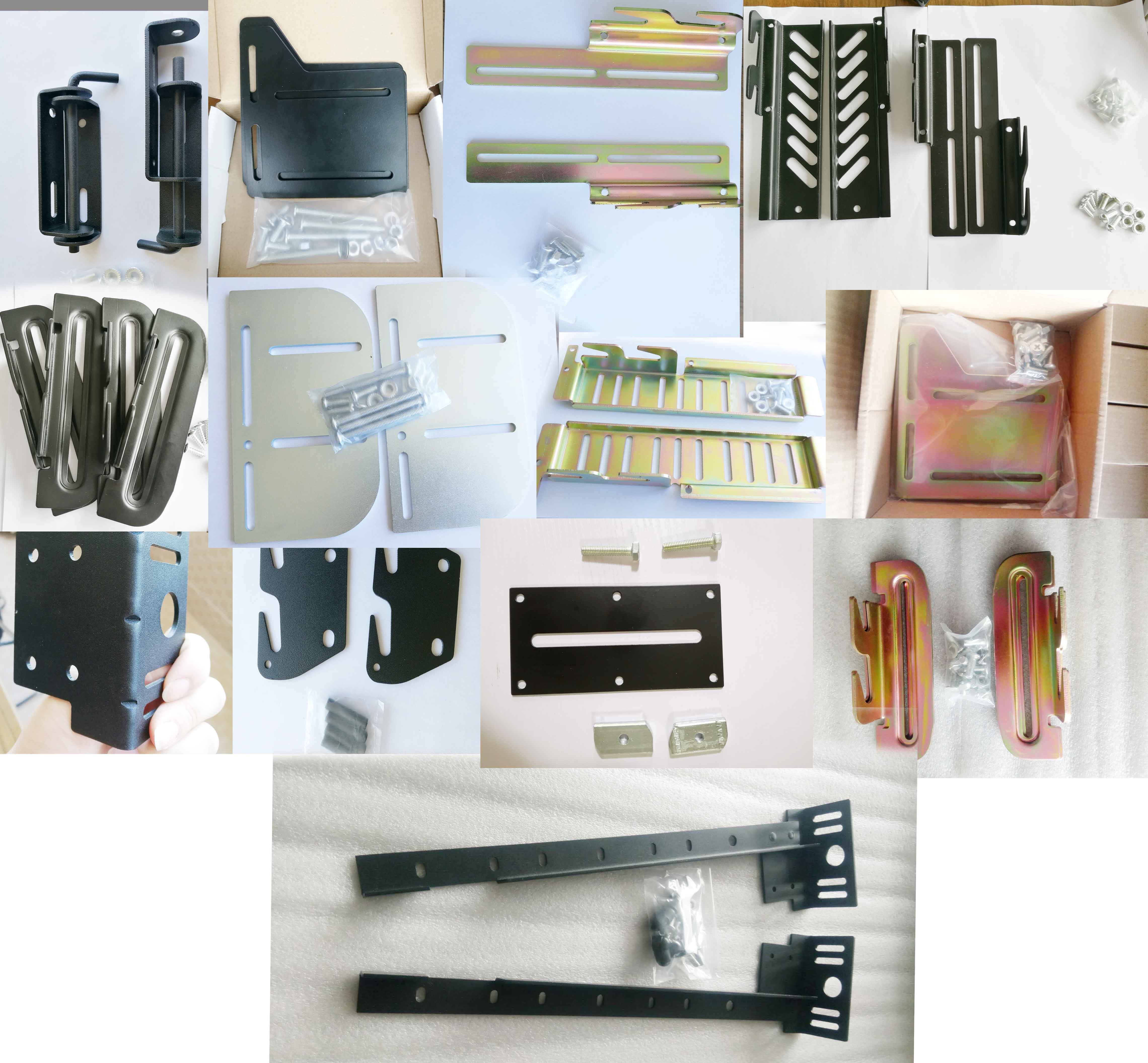 Metal Bed Frame Headboard Attachment Kit Adjustable Bed Frame Brackets Adapter 0.2kg Black
