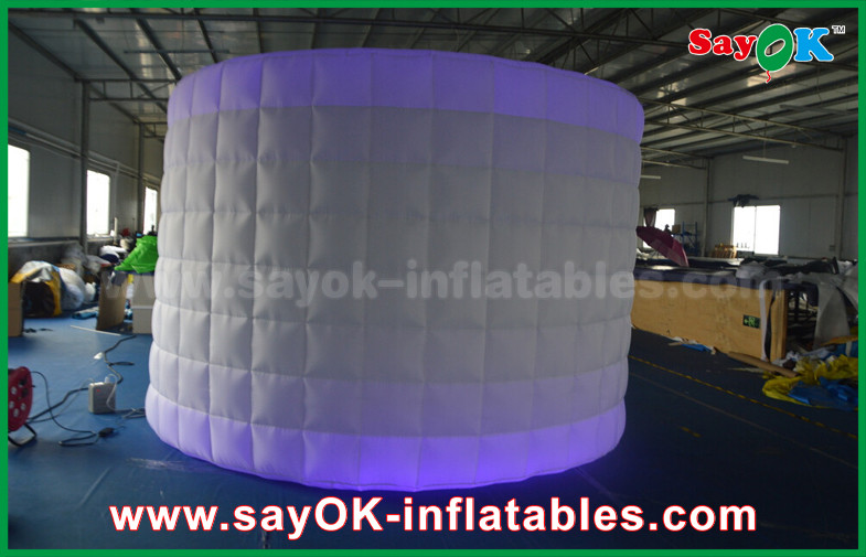 Photo Booth Wedding Props 3x1.5x2.3m Wedding Inflatable Lighting Photo Booth Shell Cabinet For Party