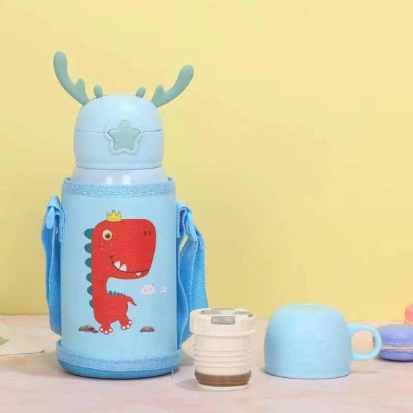 Stainless Steel 17 Oz Unicorn Cups For Kids Cute Insulated Water Bottle With