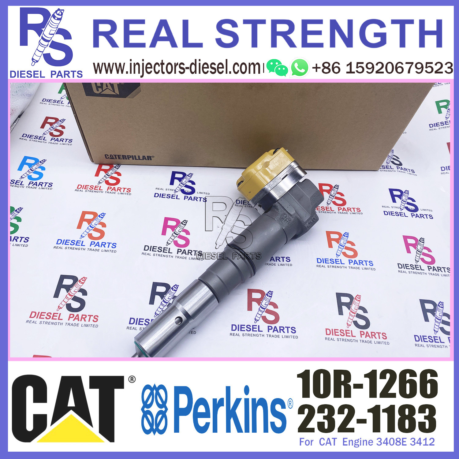 common rail injector 232-1183 2321183 10R-1266 for Caterpillar Engine 3412E 5110B