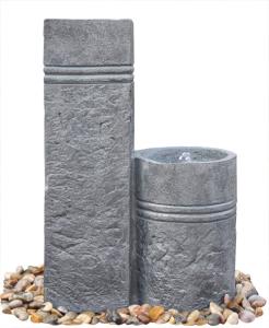 Wholesale Two Closely Cast Stone Fountains Outdoor Marble Nature Color Garden Water Fountain from china suppliers