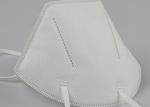 Anti Bacterial Folding FFP2 Mask White Color For Restaurants / Schools