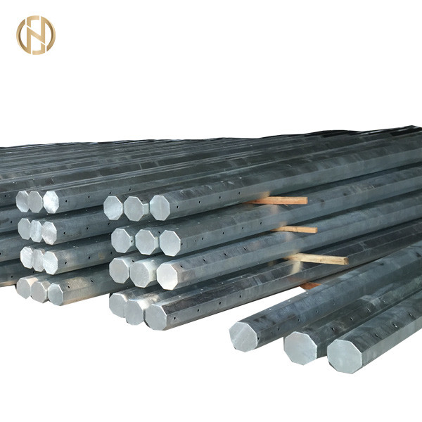15KV 11M Steel Utility Pole 1050daN Low Voltage Electric Power Post
