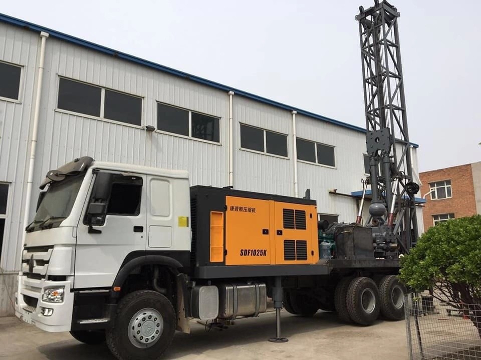 SRJKC600 600m TRUCK MOUNTED WATER WELL DRILLING RI water well drill rig shallow water well drilling equipment