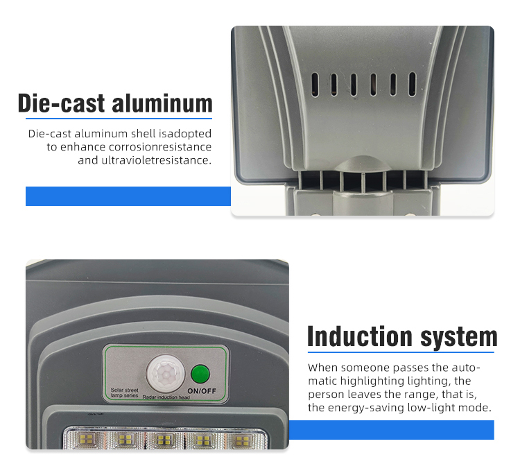 IP66 Aluminum Solar Light Outdoor Waterproof Led Lighting Panel for Project Installation