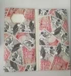 Euro printing recycled washable kraft paper long wallet women's clutch long