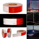 OEM DOT-C2 Reflective Conspicuity Tape 6" Red / White Reflective Sticker 2" X