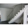 Buy cheap Reliable Stainless Steel Balustrade Systems , Side Mounted Glass Stair Railing from wholesalers