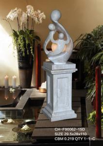 Wholesale 43 Inch Polyresin Couples Cast Stone Water Fountains from china suppliers