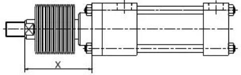 JUFAN Basic SD Double Acting Tie-Rod Hydraulic Cylinder Working Pressure 70kgf/Cm²-140kgf/Cm²