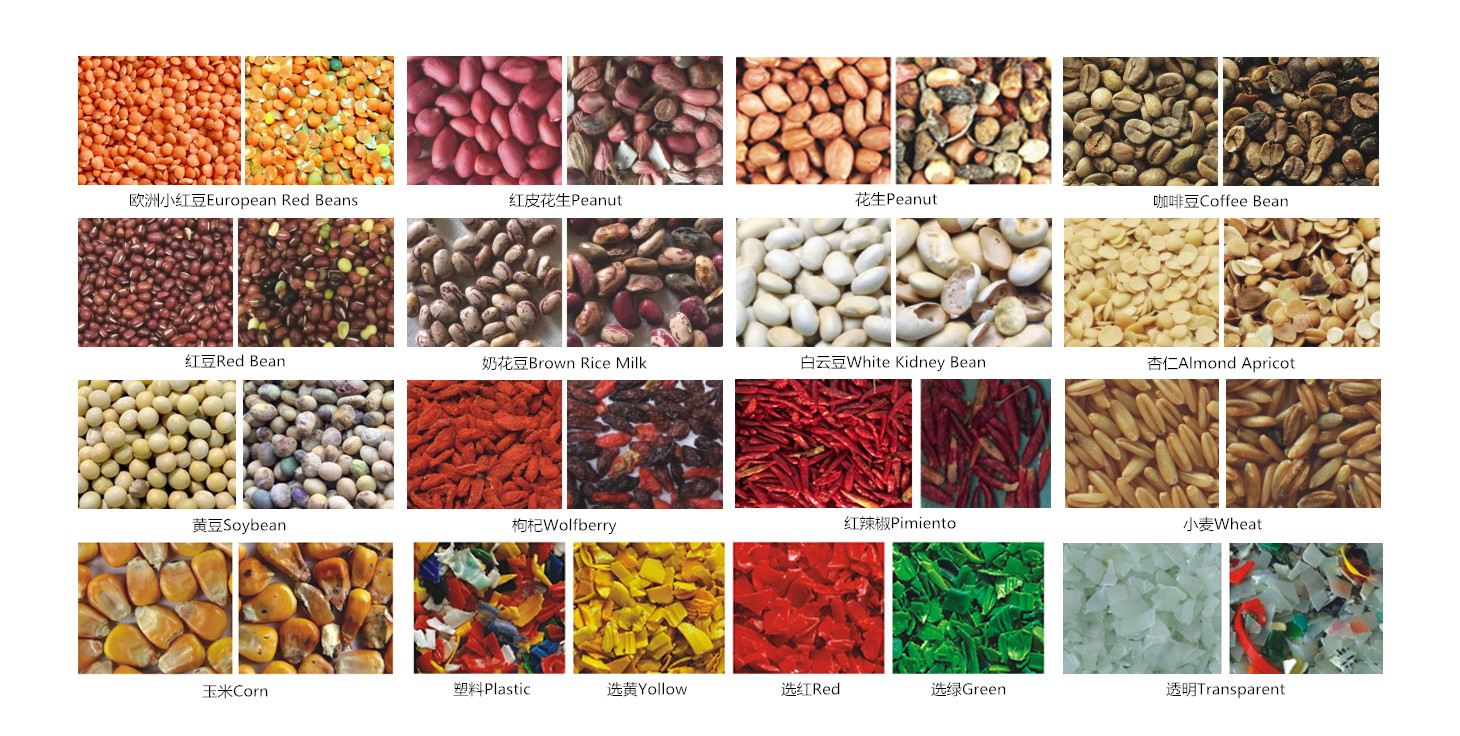 Optical CCD Grain Color Sorter Peanuts Color Sorting Machine