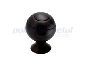 Wholesale Black Antique Round Cabinet Knob 1 1/8&quot; Brushed Nickel Zinc Alloy from china suppliers