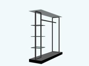 Wholesale Simpe And Elegant Design Metal Clothing Store Display Furniture / Garment Rack / Clothes Iron Stand from china suppliers