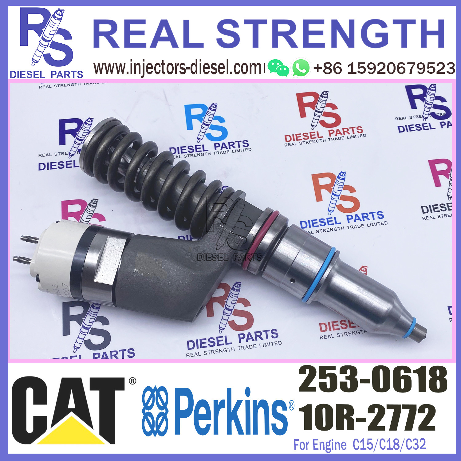 Diesel C15/C18/C32 Engine 253-0618 10R-2772 Fuel Injector common rail injector Original