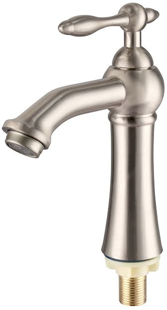 Easy To Clean Single Handle Bathroom Faucet With Simple And Smooth Lines For A Modern Look