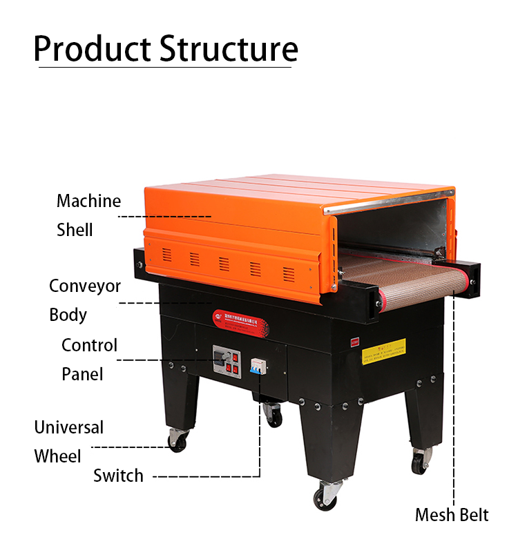 DUOQI BS-G4525 Jet Heat Shrink Film Wrapping Machine PVC and POF Packaging Solution
