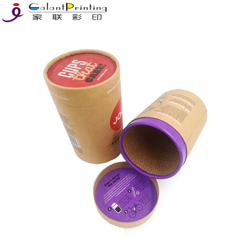 Child Proof Airtight Tubular Kraft Food Paper Tube Can Packaging Box For Honey Bottle