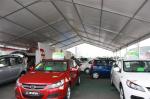 Relocatable Building Safety Exhibition Tents Economical Wooden Flooring