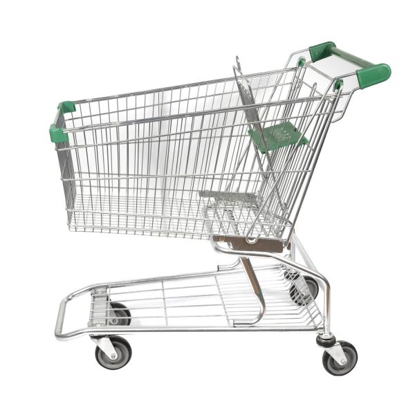 High Sales 125L Classic Conventional American Metal Shopping Cart Wholesale