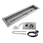 Stainless Steel Fire Pit Burner Natural Gas Outdoor Indoor