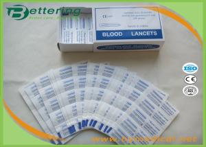 Wholesale Disposable Sterile Stainless Steel Blood Lancet Blood Sample Collection Needle Asepsis Blood Collector Size S &amp; L from china suppliers