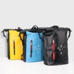 25 Liter PVC Lightweight Waterproof Backpack , Waterproof Roll Top Bag With