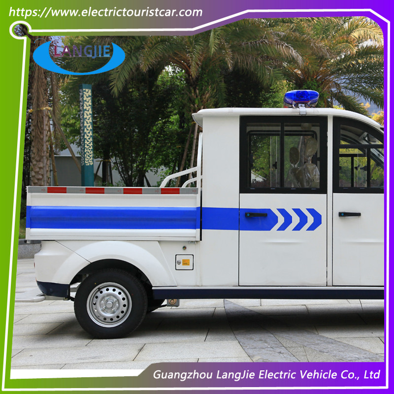 High Performance White Electric Patrol Car For Tourist Resorts For Park Airport