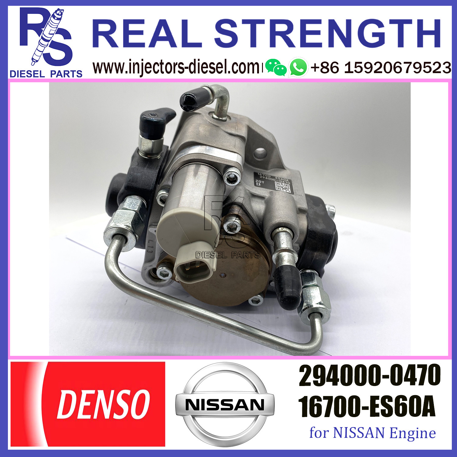 DENSO pump 294000-0470 16700-ES60A Excavator parts Fuel Injection Pump 294000-0470 16700-ES60A for NISSNA Engine parts