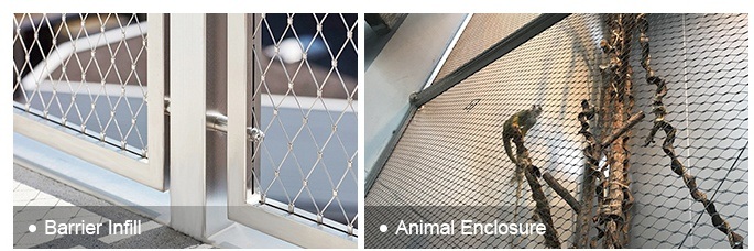 304 316 Stainless Steel Rope Safety Wire Mesh
