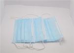 Clinic Disposable Non Woven Face Mask 17.5*9.5cm Daily Protection White Blue