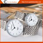 072A Couple Watch Unisex Watch Stainless Steel Watch Quartz Analog E Go Fashion