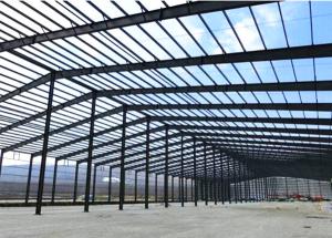 Wholesale Prefab Steel Godown Construction / PEB Portal Frame Metal Godown Construction from china suppliers