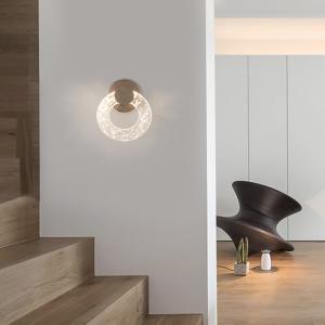 Wholesale 3000K Bedroom Bedside Lamp Nordic Modern Simple Light Luxury Living Room Wall Minimalist Bubble Crystal Wall Lamp from china suppliers