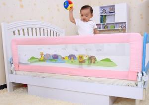 Wholesale Pink Double Convertible Bed Rail for Kids / Woven Mesh Baby Bed Rails from china suppliers