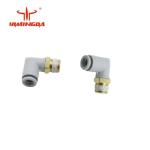 PN 465501062 Cutter Spare Parts Fitting Male Elbow Tube W / Sealant 6MM 1/8R