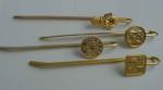 Gold / Antique gold plating Personalised Metal bookmark with beautiful
