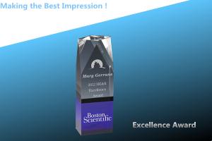 Wholesale blenheim award/crystal trophy/acrylic award/blue glass award/crystal excellence award from china suppliers