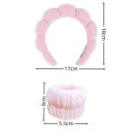 Twist sponge high calvaria SPA head band washing Face makeup headband set