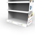 Fashion Wooden Retail Display Rack White Drug Wooden Display Shelf For Pharmacy