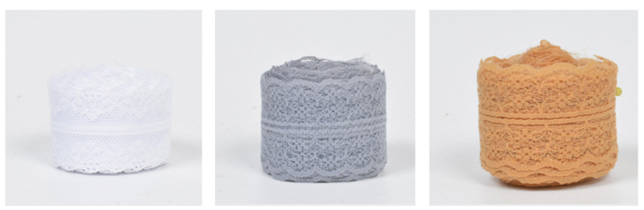 Design Colorful Lace Rice Shape Ribbon Roll for Dry Clothing Garment Decoration Accessories Ramadan Graduation School Gift Packaging