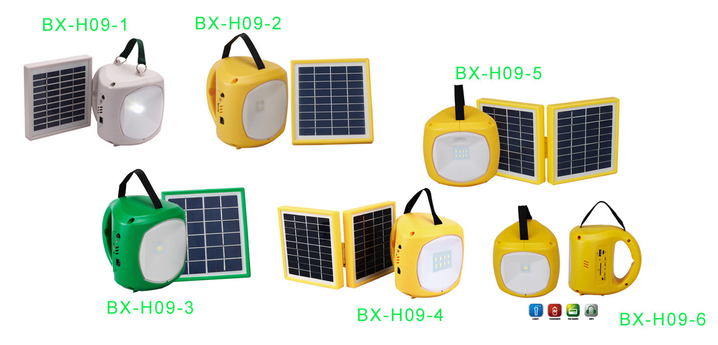 Solar hand lamp|portable fishing light household outdoor emergency light night market camping flood light
