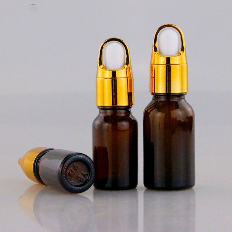 Sealing Type Dropper Green Frosted Glass Cosmetic Bottle 10ml 15ml 30ml 50ml for Face Serum and Face Oil Container Packaging