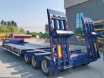 100-Ton Construction Machinery Transport Semi-Trailer Samsung Six-Axle Low-Bed