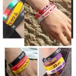 Custom Printed Silicone Wristbands Basketball Games Star FootBall Promotion
