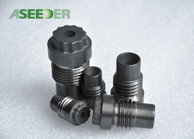 Hard Alloy Cross Goove Thread Nozzle / Strong Cemented Carbide Nozzle
