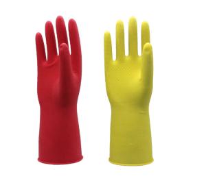 Wholesale L 60g Dip Flocklined Household Cleaning Gloves For General Use from china suppliers