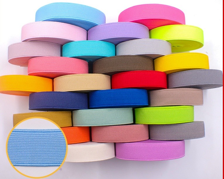 1.2mm Thickness Elastic Ribbon And Webbing For Head Band And Garment Accessories