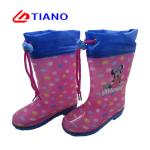 Girl'S EVA Foam Print Lining 25-33 PVC Rain Boots