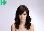 18'' Short Curly Dark Brown Synthetic Hair Wigs For Black Women