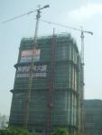 Safety Monitor Device 6ton Fixed Tower Crane , 50m Qtz63 Tower Crane